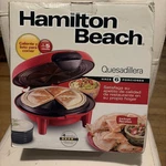 Hamilton Beach Quesadilla Maker: Red,model 25409 Brand New. Fixed Price $12.59.