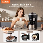 Coffee Maker With Grinder, For Home Office Restaurant. Fixed Price $122.29.