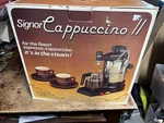 Vintage Signor Cappuccino Ii Coffee Machine 3-6-9 Cups Made Italy. Fixed Price $80.00.