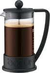 12OZ Brazil French Press Coffee Maker, High-heat Borosilicate Glass, Black Mad. Fixed Price $25.99.
