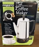 Presto Coffee Maker 02822 Stainless Steel 6 Cup Percolator Easy Pour Silver New. Fixed Price $54.99.