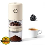 Lamido Portable Electric Coffee Grinder: Travel, Camping, Light Beige. Fixed Price $42.97.