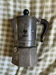 Bialetti Moka Cafe 1 Cup Pot Stovetop Espresso Maker Silver Made In Italy. Fixed Price $20.00.