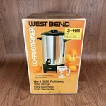 Vtg West Bend 12 30 Cup Automatic Stainless Steel Coffee Maker Percolator New. Fixed Price $59.99.