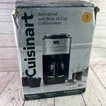 Cuisinart Dgb 700BC Burr Brew 12 Cup Coffee Maker Grinder Stainless. Fixed Price $92.99.