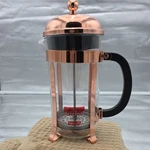 Bodum Chambord Copper French Press Coffee Maker Glass 24 OZ/6 Cups Guc. Fixed Price $25.00.