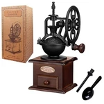 Antique Vintage Manual Coffee Grinder Hand Crank Wooden Bean Mill. Fixed Price $37.84.