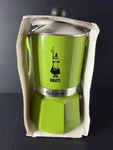 Bialetti Moka Express Rainbow Stovetop Espresso Maker 3 Cups -green- Damaged Box. Fixed Price $39.95.