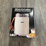 Salton Mini Grinder For Coffee, Spices And Nuts Model GC-5 White 100. Fixed Price $18.00.