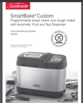 Sunbeam Smartbake Bread Maker BM7850 Instruction Booklet (only!) 80 Pages. Fixed Price $17.95.