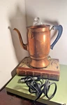 Vintage Landers Frary Clark Electric Coffee Percolator Copper 1920S. Fixed Price $79.85.