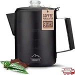 Stovetop Coffee Percolator 9 Cup Stainless Steel Easy Brewing Durable Outdoor Us. Fixed Price $68.43.