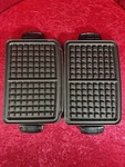 George Foreman Evolve Waffle Plates TSK-2610 Grille Pair Very Nice Clips Work!!!. Fixed Price $17.99.