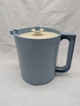 Vintage Tupperware Short Pitcher #1575-3 Push Button Seal Lid Blue. Fixed Price $8.95.