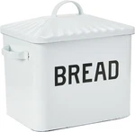 Distressed White Bread Box With Lid. Fixed Price $33.99.