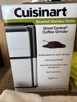 Cuisinart Central Coffee Grinder 18 Cup Capacity DCG-12BC. Fixed Price $25.00.