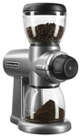 Kitchenaid Die-cast Metal Design KCG0702CU Burr Coffee Grinder, Contour Silver. Fixed Price $359.99.