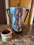 Vintage 1970S Cory Stainless Steel Automatic Coffee Percolator Model # AP30S. Fixed Price $30.00.