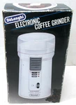 New Old Stock Delonghi DCG-1 Electronic Coffee Grinder Black. Fixed Price $29.99.