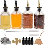 Chezmax Syrup Dispenser Bottles Set 4, Simple For Coffee Bar Acc. Fixed Price $30.84.
