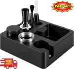 51MM Espresso Accessories Kit, Knock Box And Tamping Station, Coffee. Fixed Price $123.32.