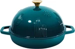 Cloche Lid For Bread Baking Darkcyan Enameled Cast Iron Oven With Dome. Fixed Price $80.98.