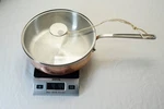 New Mauviel 1830 Copper 10" Stainless Steel Saucepan W/ Glass Lid. Fixed Price $249.00.