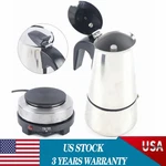 Stovetop Espresso Maker Stainless Steel Italian Coffee Machine Moka Pot. Fixed Price $24.88.