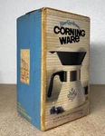 New!** Vintage Corning Ware Blue Cornflower Drip 6-CUP Coffee Maker Model P-106. Fixed Price $237.50.