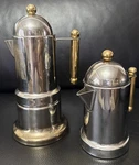 Vev Vigano Kontessa 18/10 Stainless Steel Espresso Coffee Maker , Creamer Italy. Fixed Price $66.03.