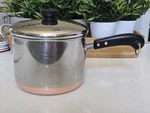 Revere Ware 3 Qt Saucepan PRE-1946 Spline Handle Copper Bottom Stainless. Fixed Price $49.99.