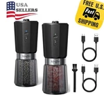 2PCS Electric Salt And Pepper Grinder Set Automatic Rechargeable Battery. Fixed Price $22.95.