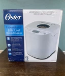 New Box Oster Expressbake Breadmaker 2-LB White 12 Settings CKSTBRTW20. Fixed Price $74.99.