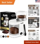 Kaffe Electric Burr Coffee Grinder 5.5OZ W/adjustable Coarseness Settings - F.... Fixed Price $66.58.