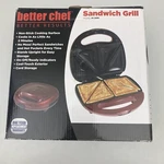 Better Chef Non Stick Cooking Surface Hot Sandwich Grill Model IM-288R Red Nib. Fixed Price $9.98.