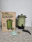 Vintage West Bend Coffee Maker 30 Cup Urn Avocado Green 1971 Electric Percolator. Fixed Price $30.00.