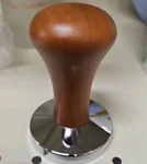 Stainless Steel Tamper 58MM Coffee Bean Barista Espresso Wood Handle Flat Bottom. Fixed Price $35.00.
