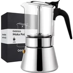 Premium Crystal Glass-top Stovetop Espresso Moka Pot 4/6/ 9 Cups Stainles.... Fixed Price $73.13.