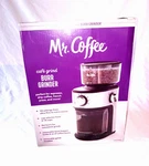 Mr. Coffee Automatic Burr Mill Grinder Custom Grinds /silver 2-18 Cups. Fixed Price $35.69.