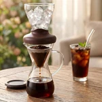 Cold Hot Coffee Maker Iced Drip Glass Brewer Infuser Stainless Filter Large. Fixed Price $29.87.