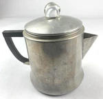 Vtg Montgomery Wards Coffee Pot Mw Signature 18 Gauge Aluminum Percolator 5 Cup. Fixed Price $21.50.