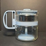Vintage Gemco Micro-perk Percolator Coffee Pot Country Blue Made Usa. Fixed Price $16.92.