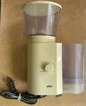 Vintage Braun Type 3045 Electric Coffee Bean Adjustable Burr Grinder Mill Spain. Fixed Price $30.00.