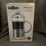 20 Ounce French Press Coffee-tea Maker Glass & Stainless Steel- Wyndham. Fixed Price $17.95.
