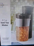 Mainstays 2-QUART Iced Tea And Coffee Maker, 8-CUP. Fixed Price $27.50.