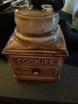 Vtg Mccoy Coffee Grinder Cookie Jar. American Bisque Haeger Hull Shawnee Era. Fixed Price $25.50.