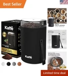 Versatile One-touch Coffee And Spice Grinder Home Use Matte Black Finish. Fixed Price $45.99.