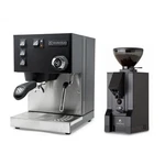 Rancilio Silvia Espresso Machine And Eureka Mignon Notte Grinder Bundle (black). Fixed Price $1164.60.