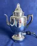 Vtg 50'S Electric Farberware Coffee Pot Percolator Cord Model #208 Art Deco. Fixed Price $57.50.