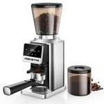 Keenstar Conical Burr Coffee Grinder, Bean With Small, Silver. Fixed Price $113.49.
